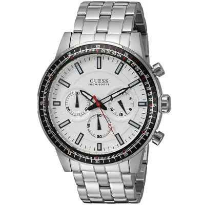 Guess Men's Quartz Watch, Chronograph Display and Stainless Steel Strap